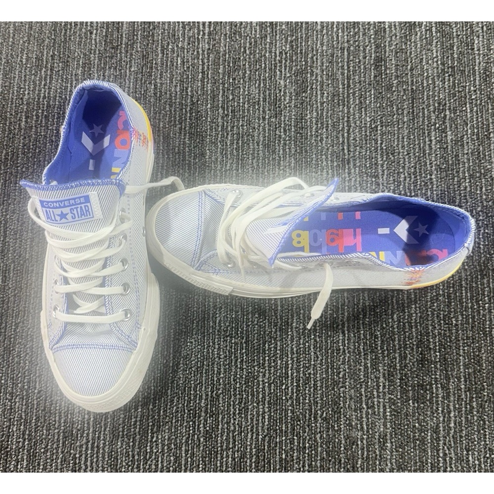 Converse All Star Low Top Lace-Up Sneakers Blue/White US 8 EU 39